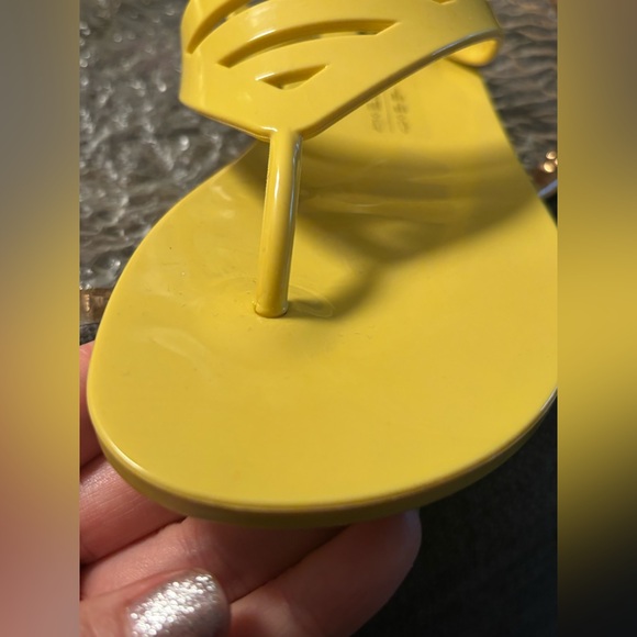 DIESEL Ankle Jelly Sandals Made in Italy • Vibrant Yellow Green • NIB Size 7.5 - Picture 13 of 14